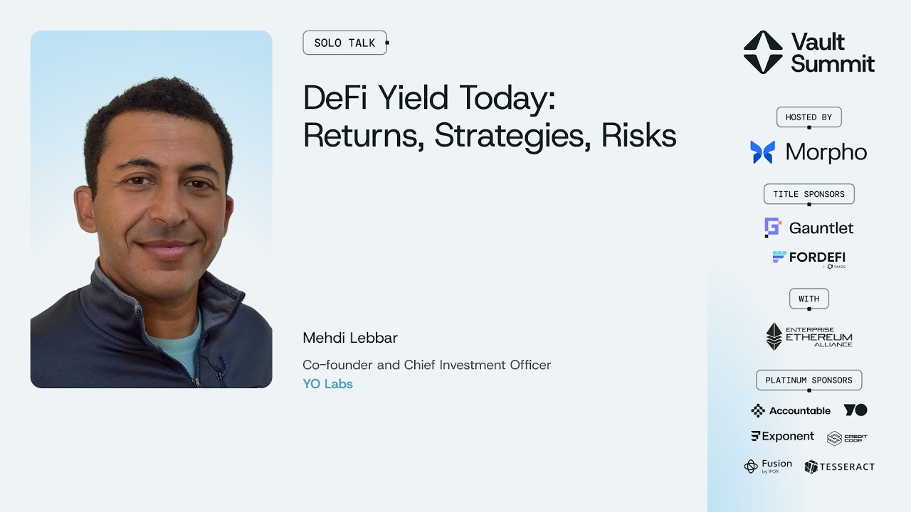 Мехди Леббар, YO Labs | Доходность DeFi сегодня: прибыль, стратегии, риски