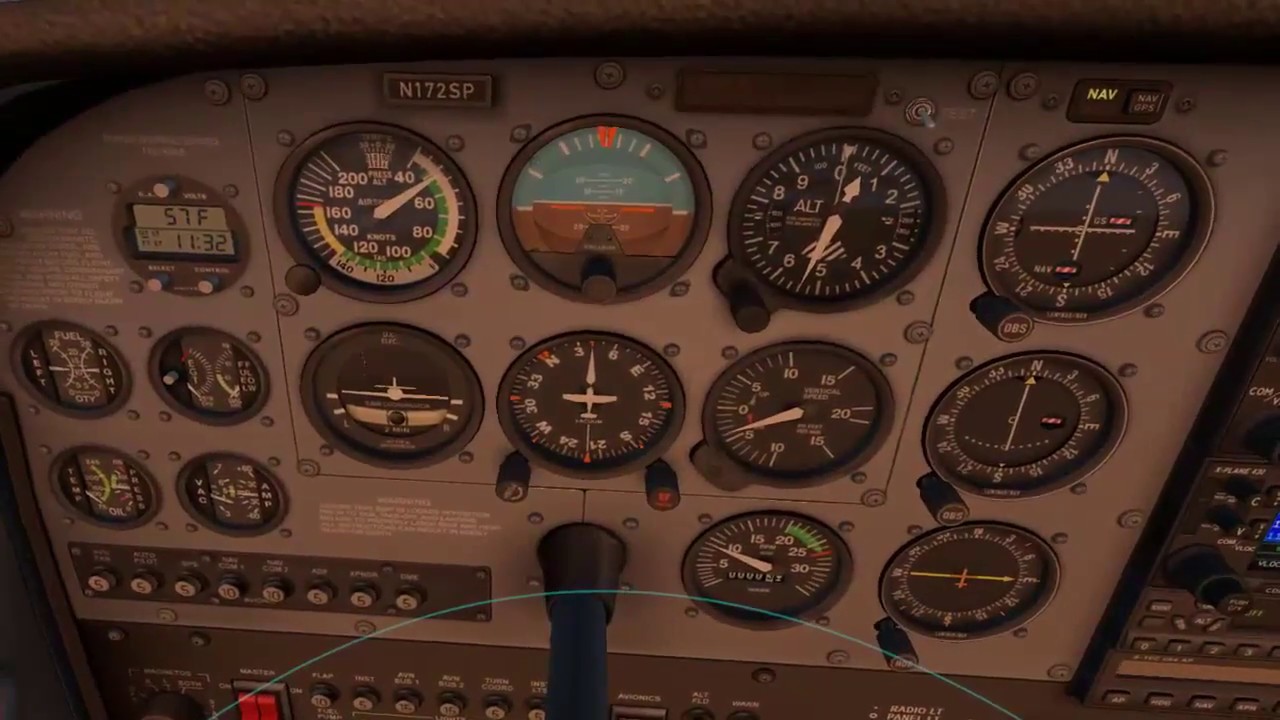 Cessna 172 X-Plane 11.20 Beta VR test flight