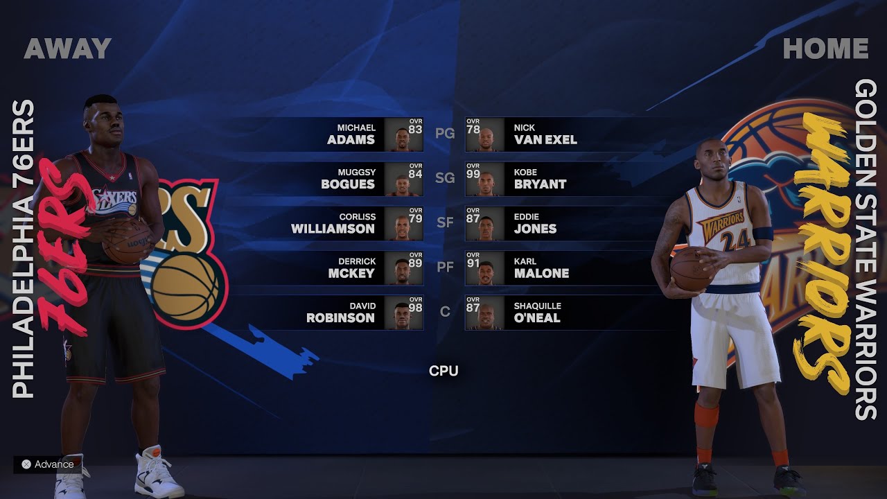NBA 2K25 MyEra Simulation &lsquo;98 Jordan&rsquo;s Era Season Kobe Warriors vs 76ers