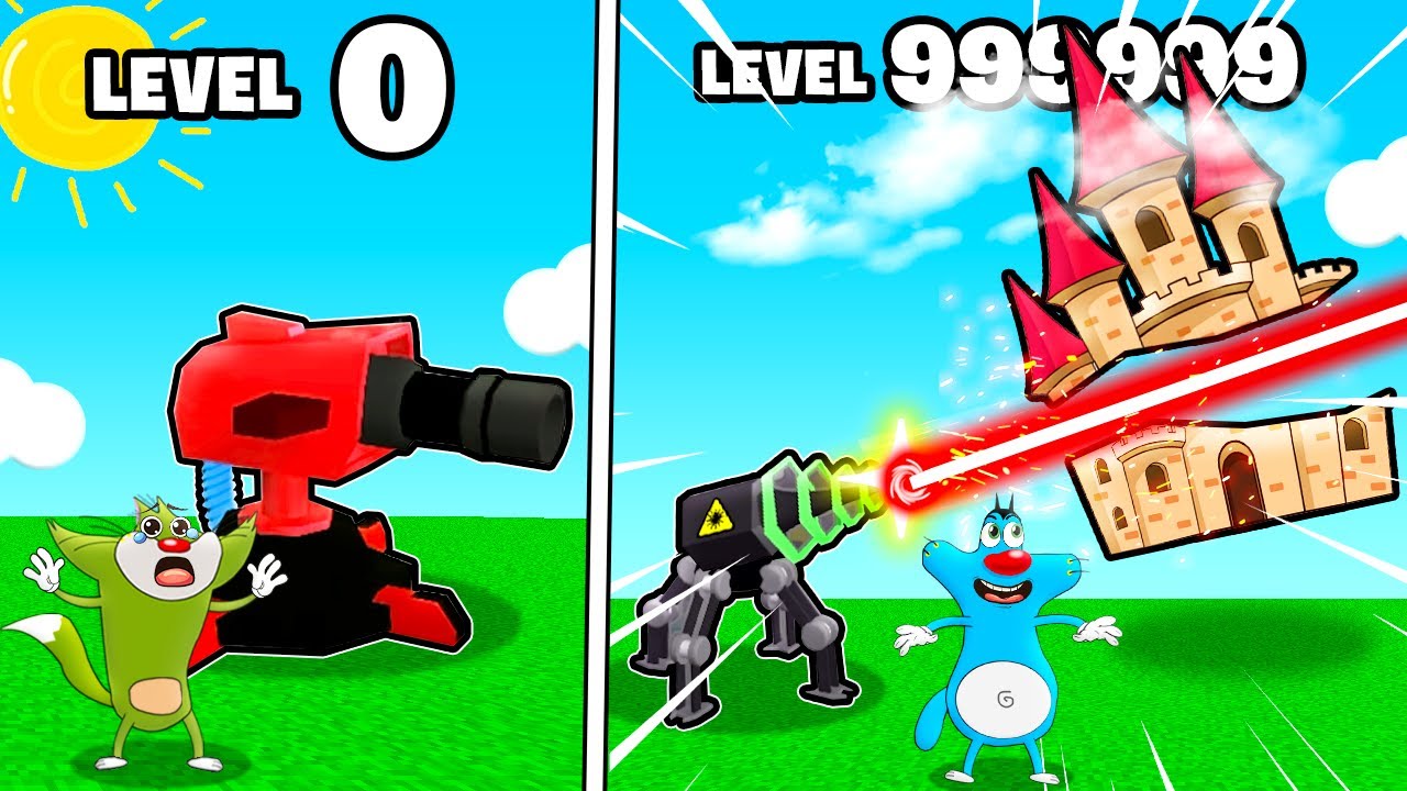 Oggy Build The Strongest Turret Ever With Jack | Trap Builder | Rock Indian Gamer |