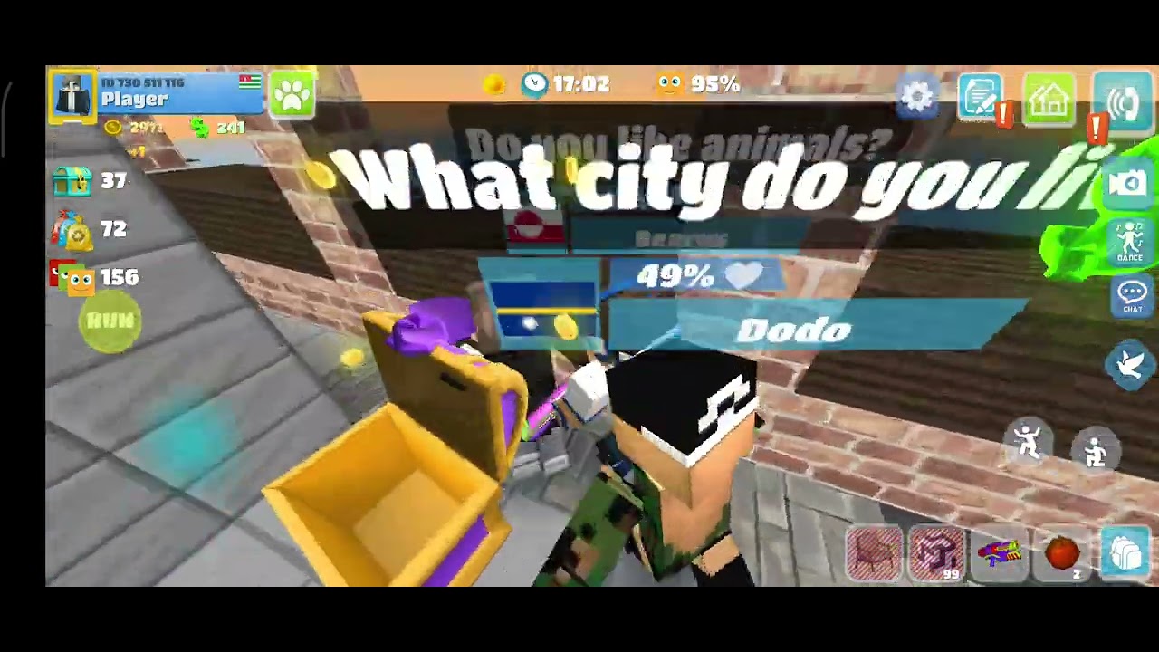 City travel on party craft game 