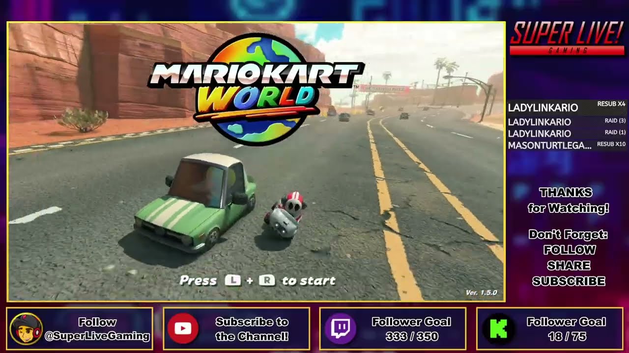Mario Kart World - Online Racing - Twitch Archive [2.5.26] | Super Live Gaming