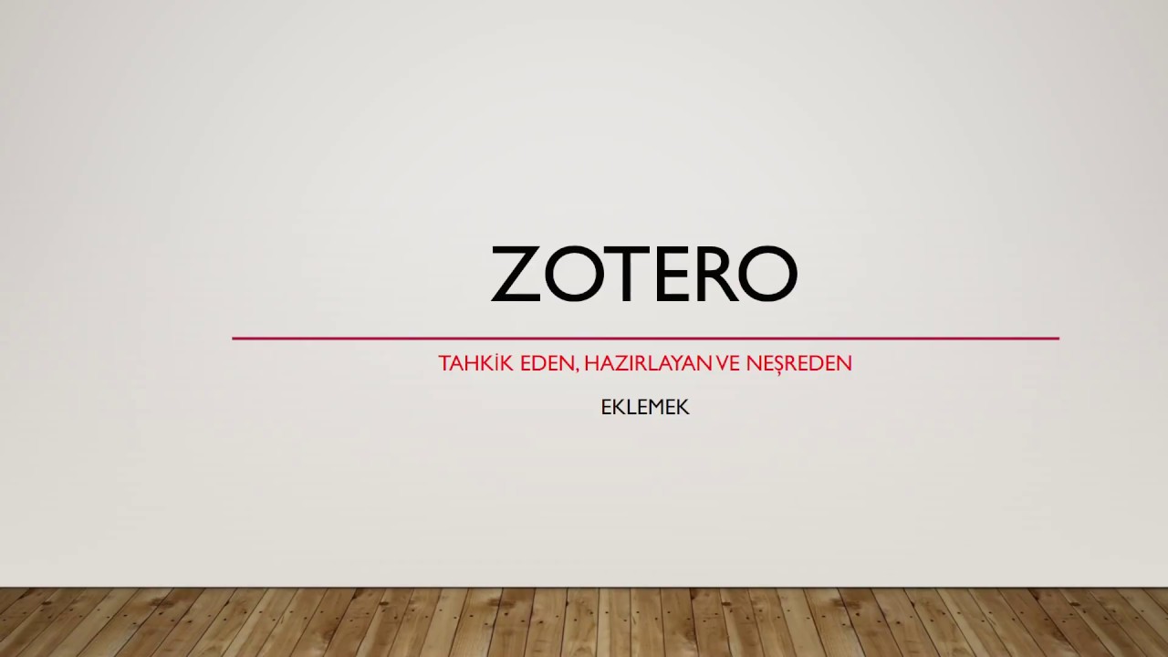 Zotero (Tahkik, Neşreden ve Hazırlayan Eklemek)