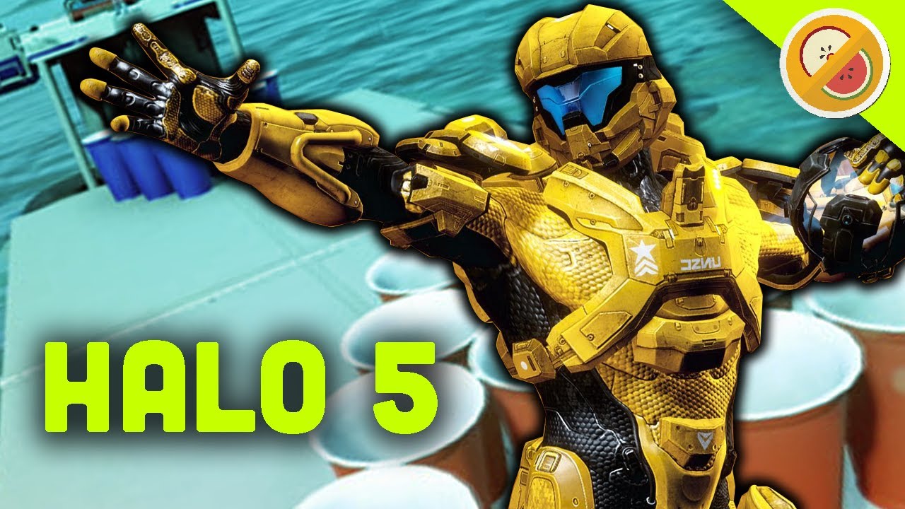 BEER PONG SHOWDOWN! | Halo 5 Custom Game Shenanigans