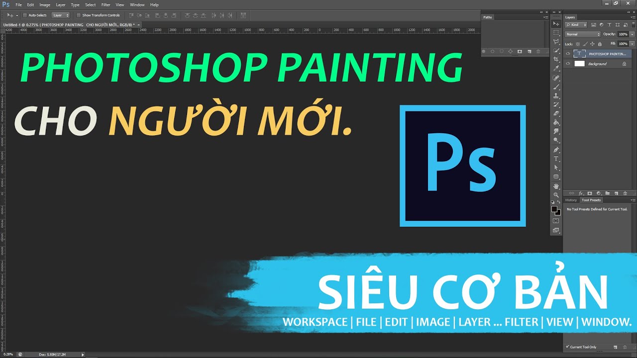 Photoshop Painting | Làm quen giao diện cho người mới [Phần 1].