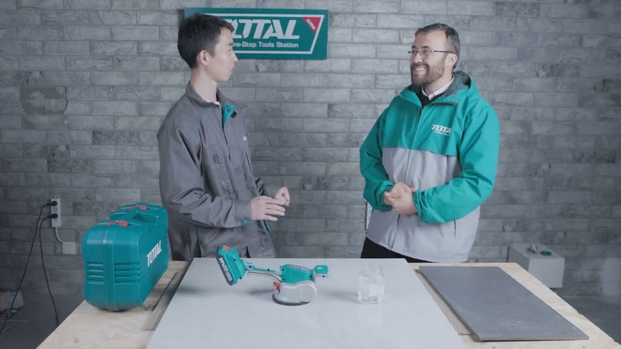 Lithium-ion tile vibration machine  هزاز سيراميك يعمل بالبطارية توتال