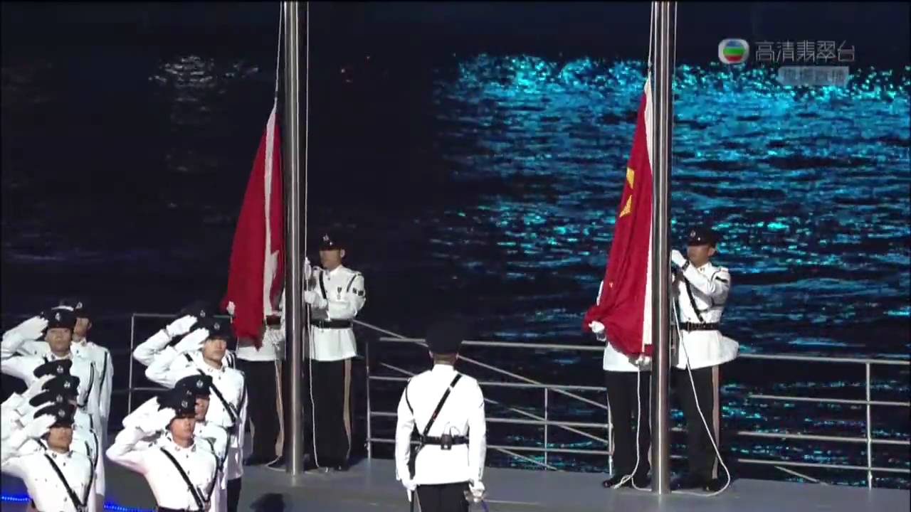 🇭🇰🇨🇳 中国国歌 Chinese National Anthem [HD][維多利亞港版]