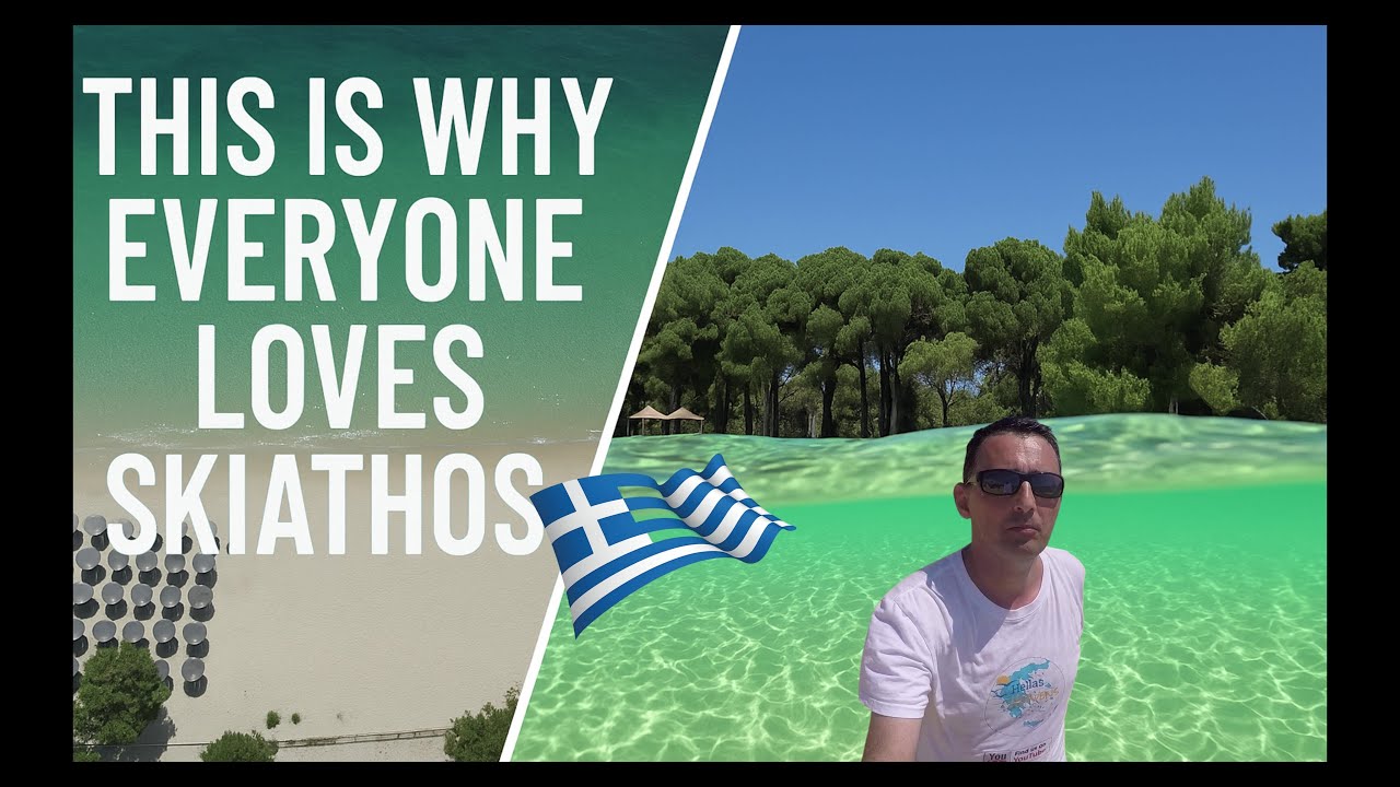 Пляж Кукунариес – самый красивый пляж на острове Скиатос 🇬🇷🏖️