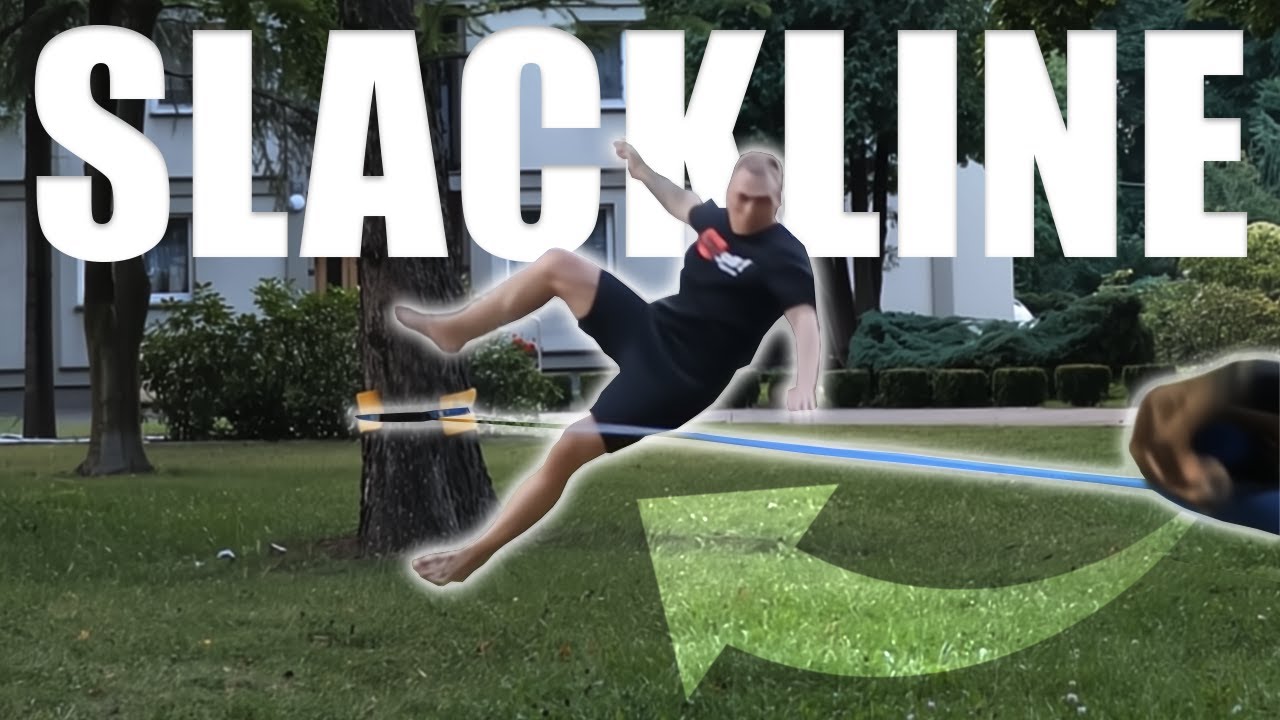 Jak trudne jest chodzenie po TAŚMIE (SLACKLINE) - Nauka bez doświadczenia ft. Filip Oleksik