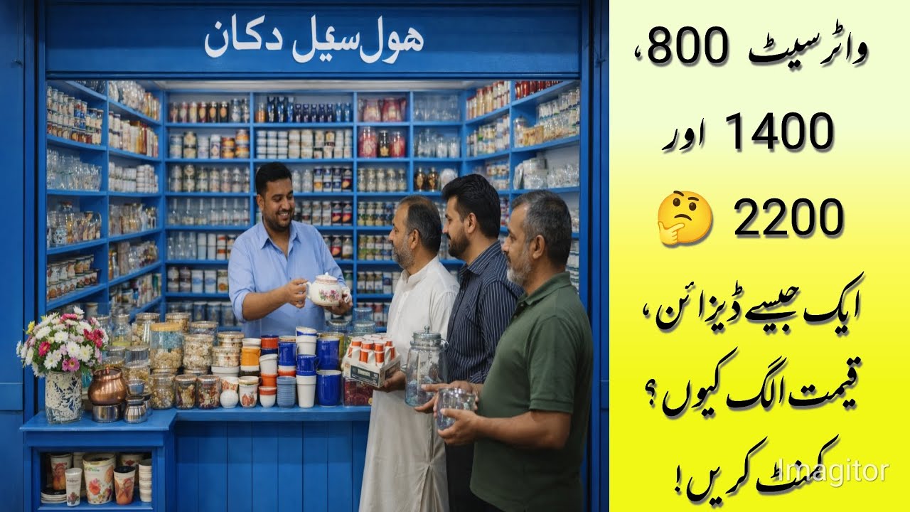 مٹی کے کپ اور شیشے کے واٹر سیٹ میں فرق کیا ہے؟ نارمل اور اچھی کوالٹی کی اصل پہچان | مناسب پرائز میں