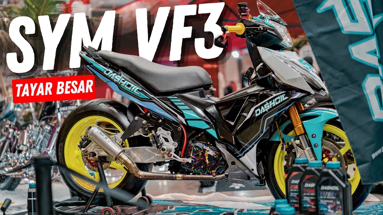 SYM VF3i Modified – Tayar Besar Baru Nampak Gah!