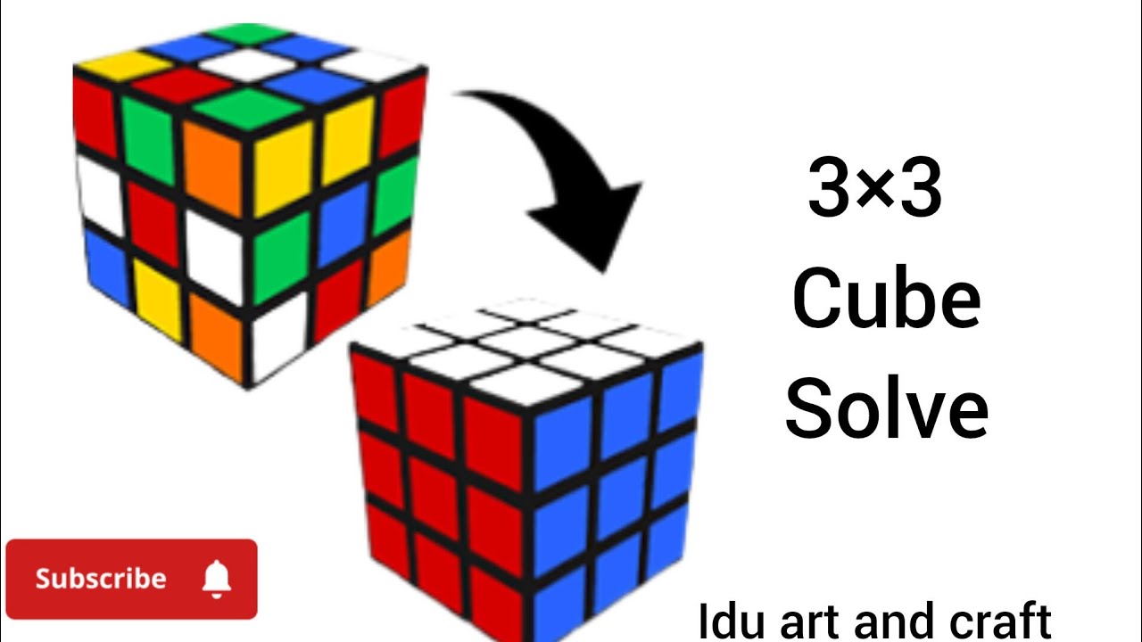 3&times;3cube solve tutorial/how to solve 3&times;3 cube/@iduartandcraft