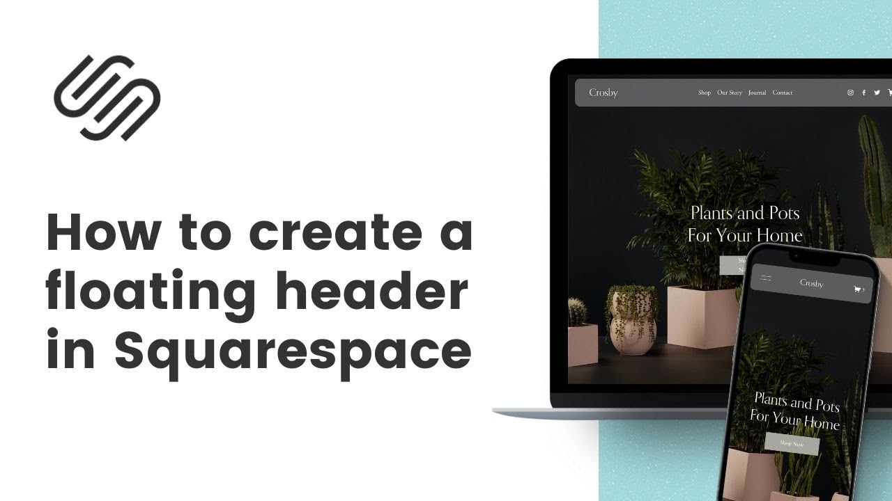 How to create a floating header in Squarespace // Squarespace Header Above Page Tutorial