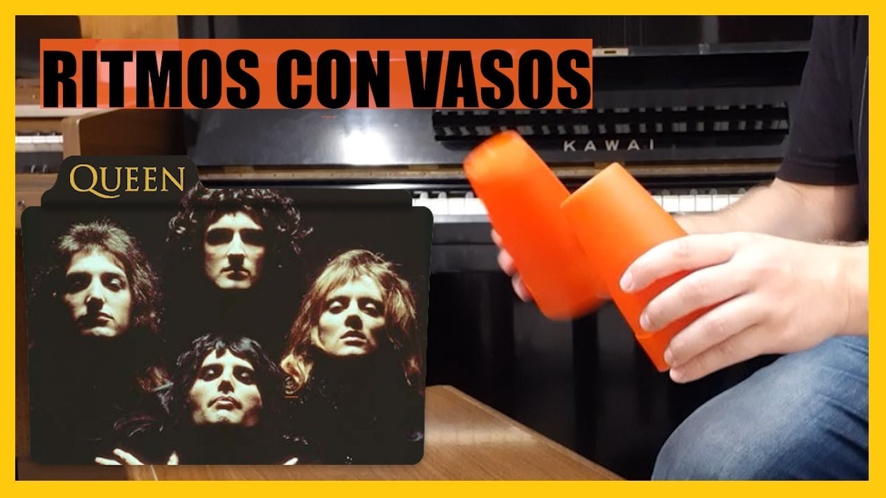 PERCUSIÓN y ritmos con VASOS - QUEEN - Rock Funk