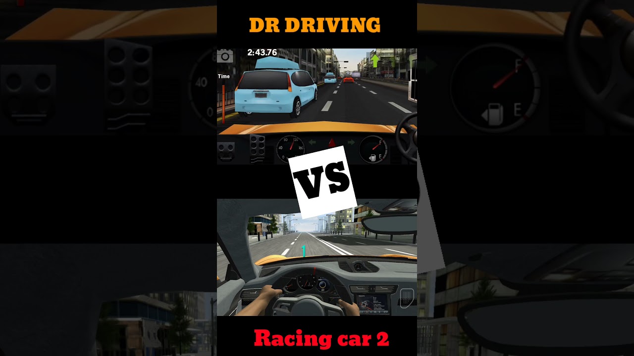 || Dr Driving vs Racing in car 2 . comparisons video || 