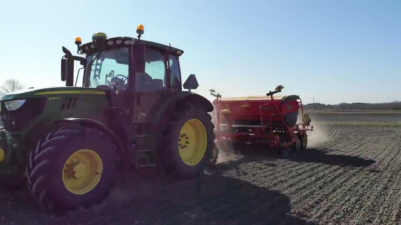 John Deere 6130R & Väderstad Rapid 300C