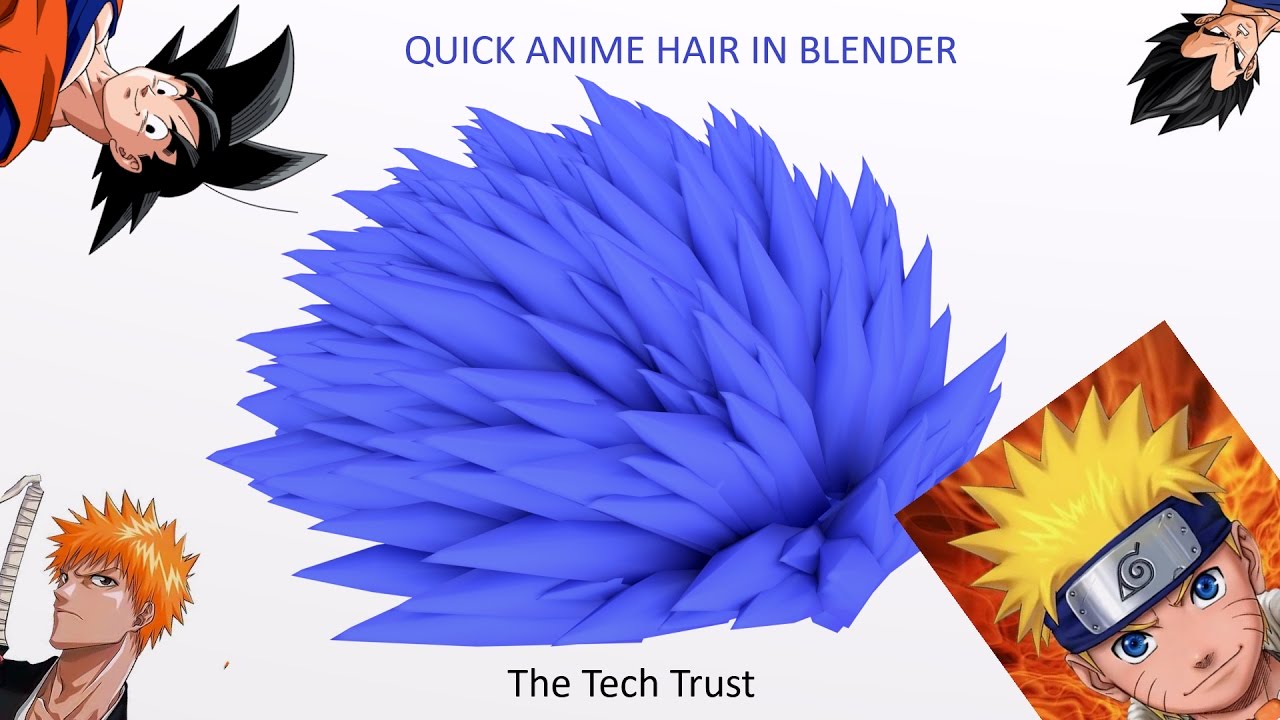 Quick Anime Hair Blender Tutorial