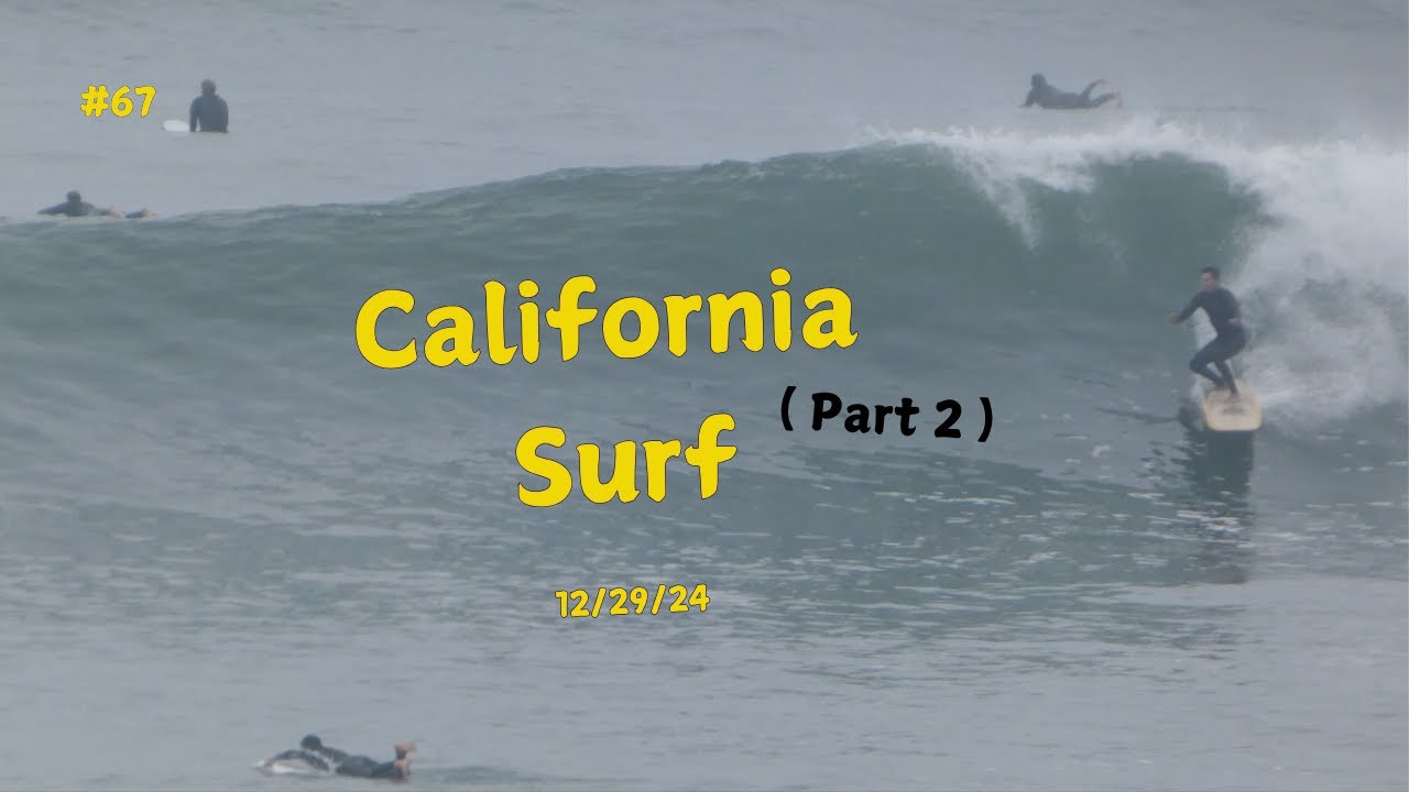 California Surf at Tourmaline, Pacific beach, San Diego - 12/29/24   [4K]  [ Long Life #67 ]