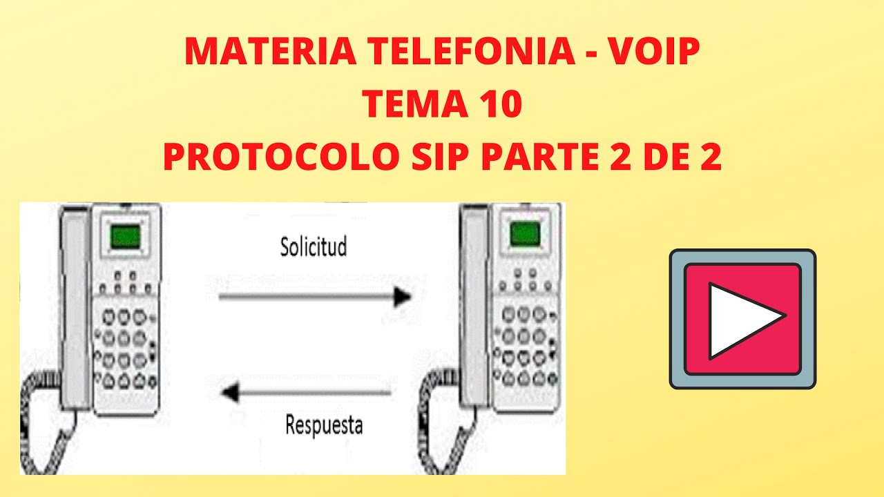 TEMA 11 PROTOCOLO SIP PART 2 DE 2