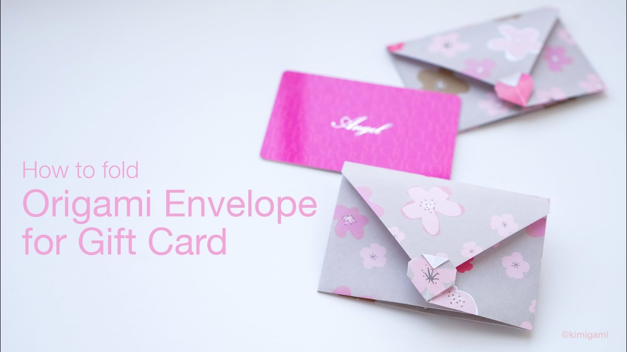 How to fold Origami Gift Card Envelope