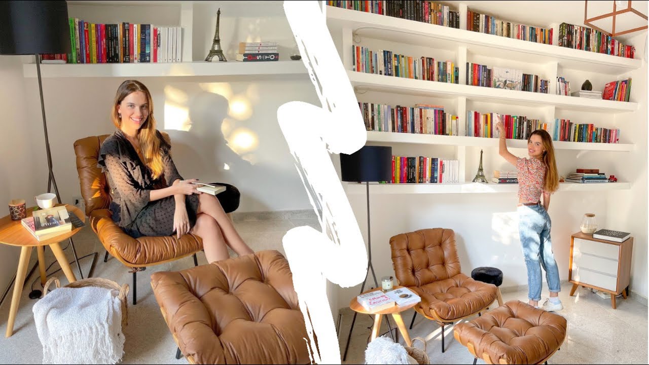 TOUR na minha BIBLIOTECA/ESCRITÓRIO | Luiza Frujuelli