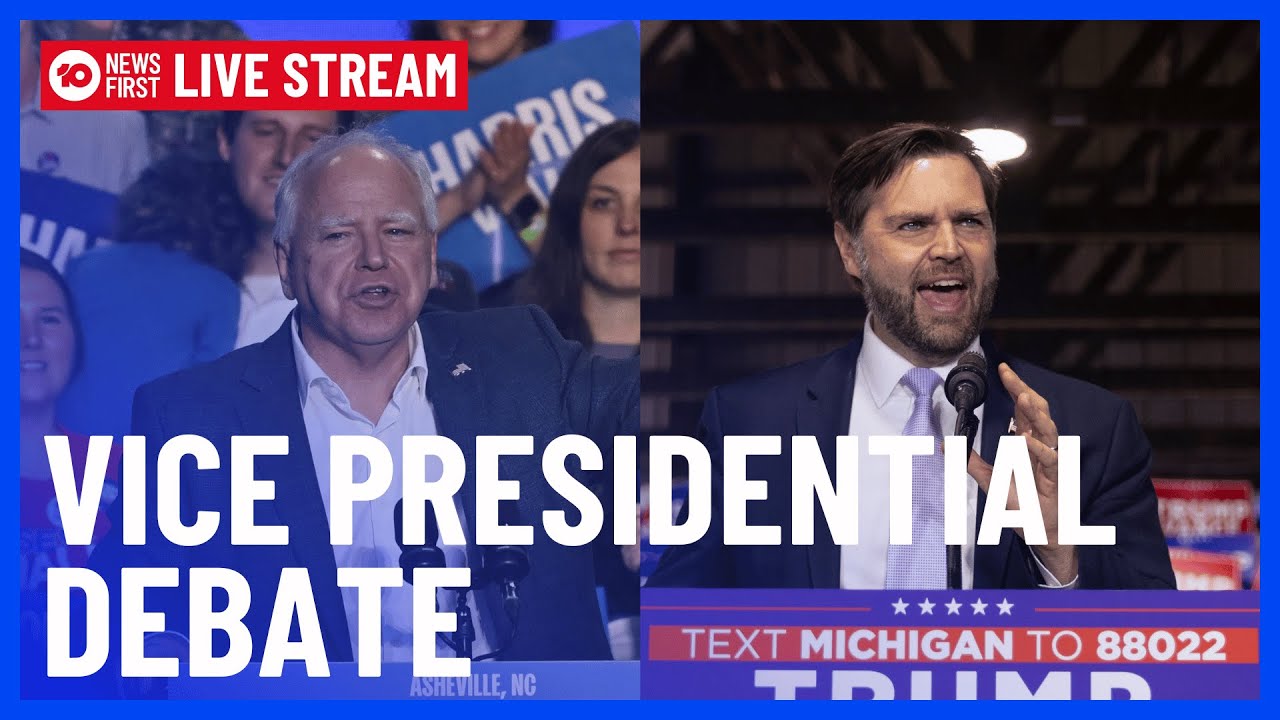 JD Vance, Tim Walz clash in US VP Debate showdown | 10 News First