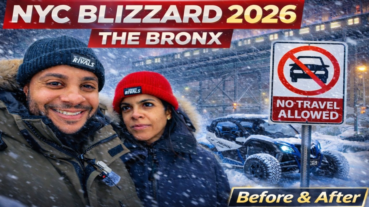NYC Blizzard 2026 | The Bronx Buried in Historic Winter Storm ❄️🌨️ Before & After