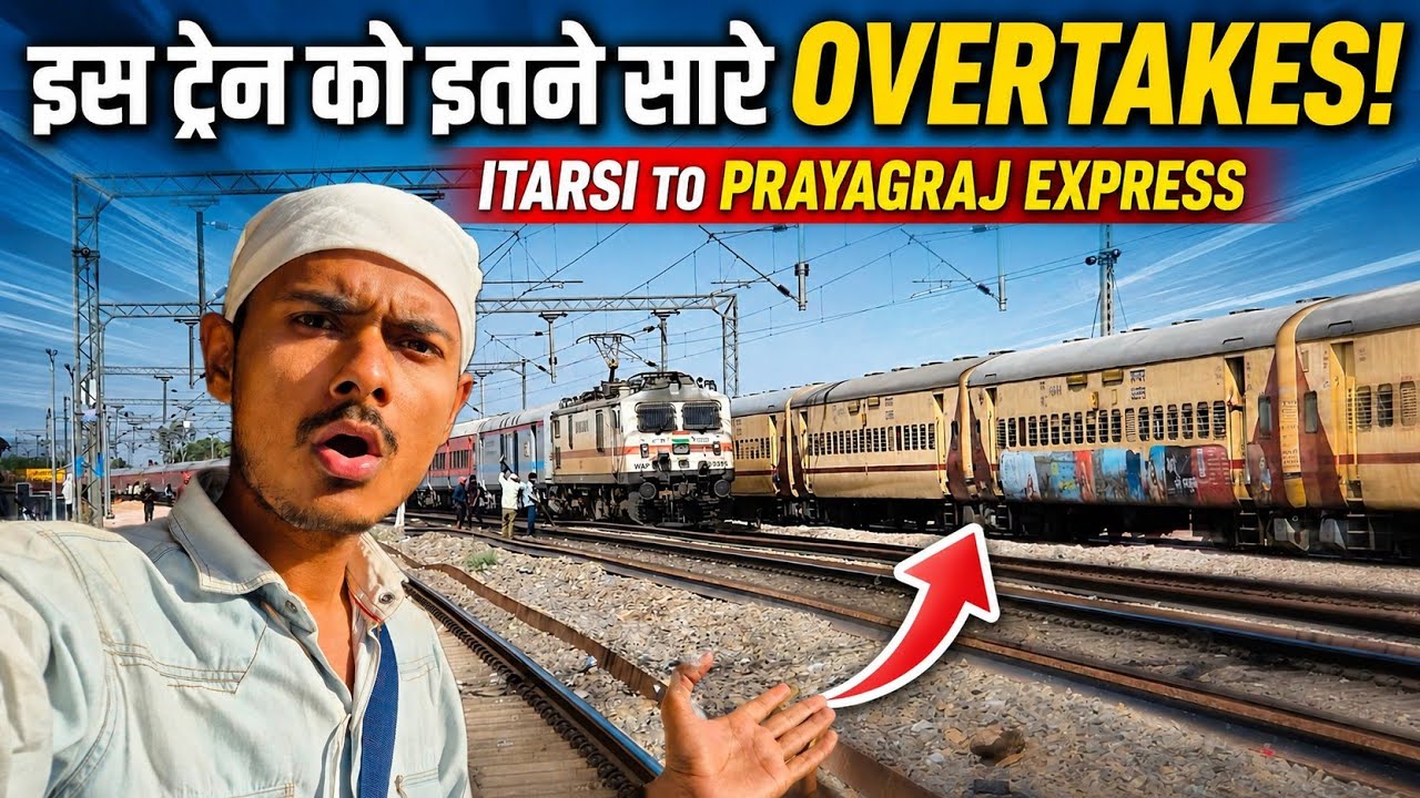 👉 High Speed Action | Itarsi to Prayagraj Express | Train Journey