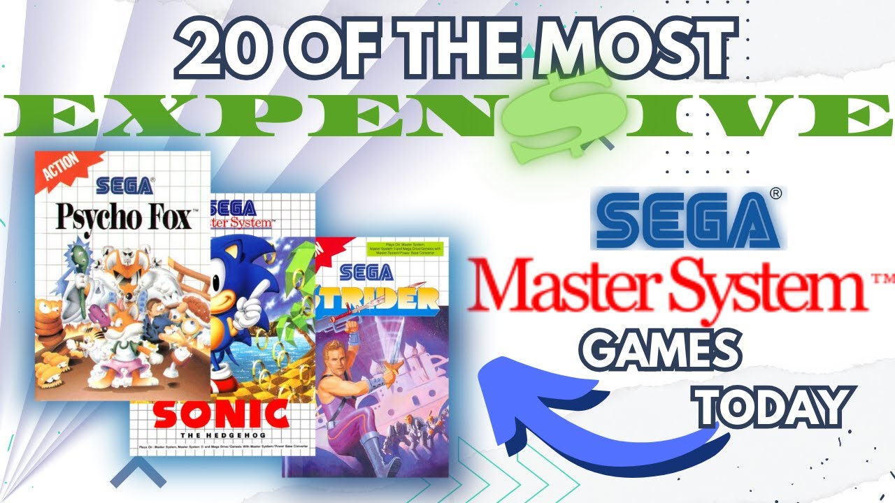 20 EXPENSIVE 🔵Sega Master System🔵 games   VALUABLE games on your shelf.