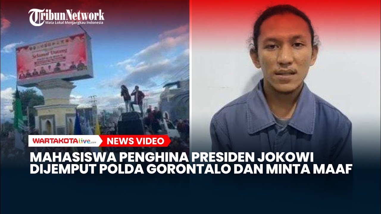 VIRAL Mahasiswa Penghina Presiden Jokowi saat Demo Didatangi Polda dan Minta Maaf