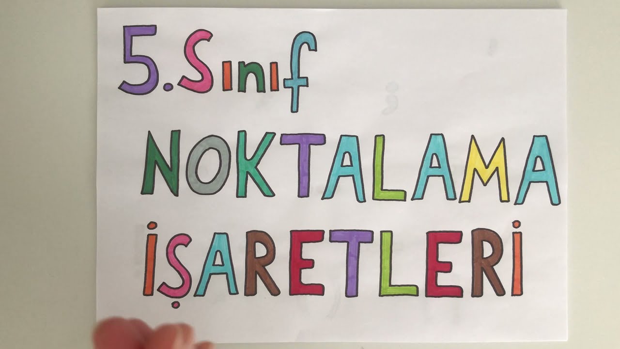 Noktalama İşaretleri ( . , ; : … ? ! )