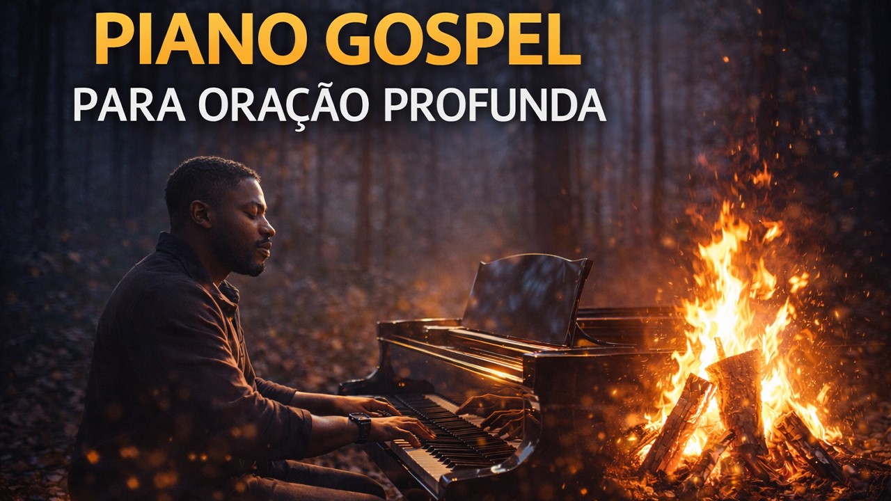 Piano Gospel Para Oração Profunda 🌙 Instrumental Worship Para Descanso, Meditação e Presença de Deus