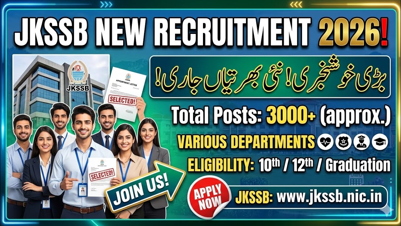 #GovtJobs2026 #JKJobs