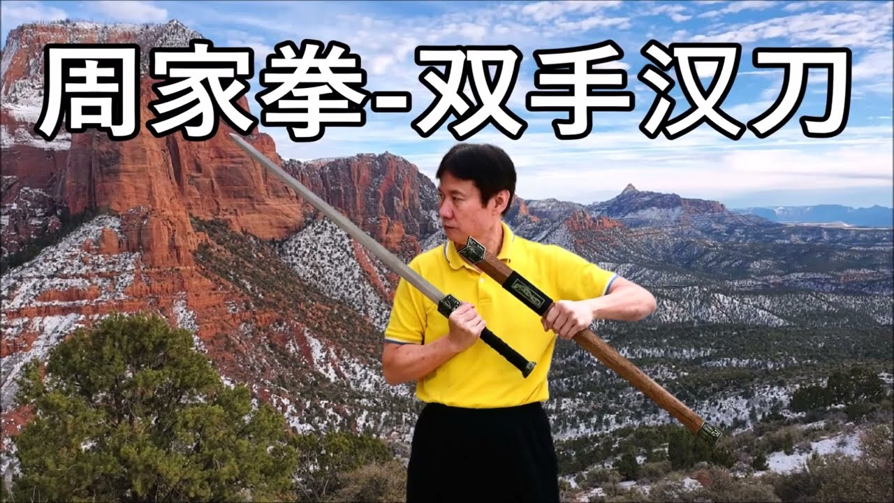 周家拳 - 双手汉剑 / Zhou Jia Quan / Jow Gar Quan / Chow Gar Kuen - Double Handed Han Sword.