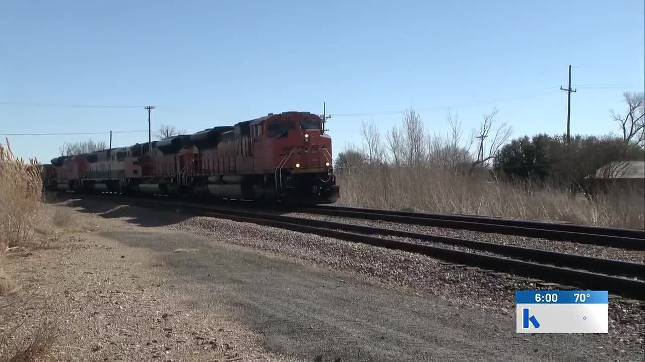 Driver uninjured after train hits car in Kingston