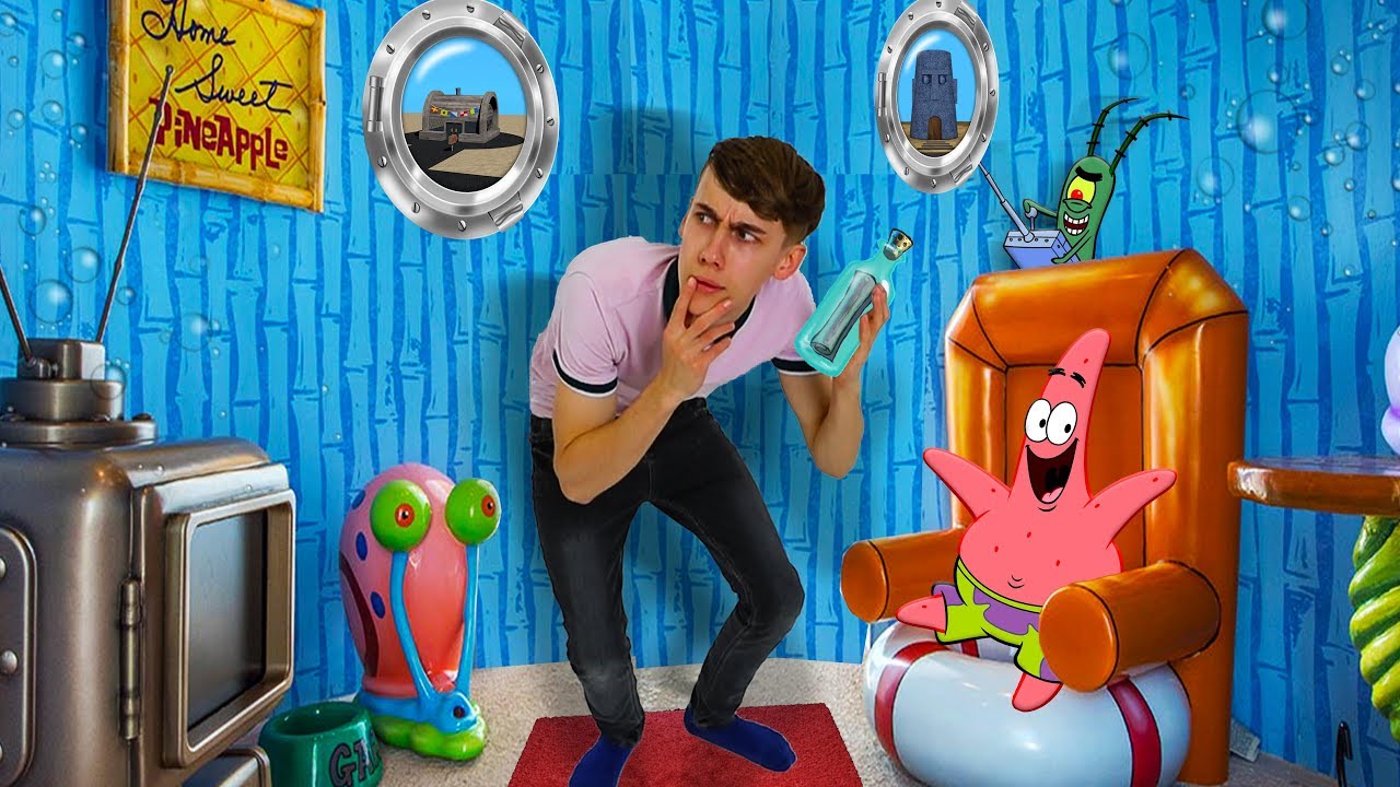 VERHUIZEN NAAR BIKINI BROEK VAN SPONGEBOB SQUAREPANTS! (Slaapkamer Spongebob Transformatie DIY!)