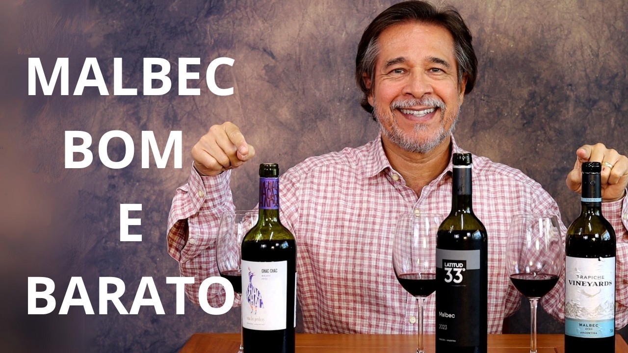 MALBEC BOM E BARATO DE SUPERMERCADO: TRAPICHE, LATITUD 33 E CHAC CHAC.