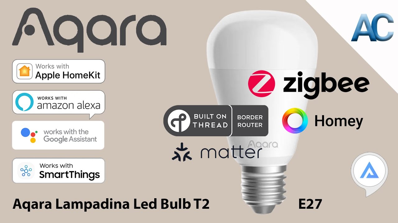 Aqara Led Bulb T2 | Supporta Zigbee e Thread per una connettività versatile