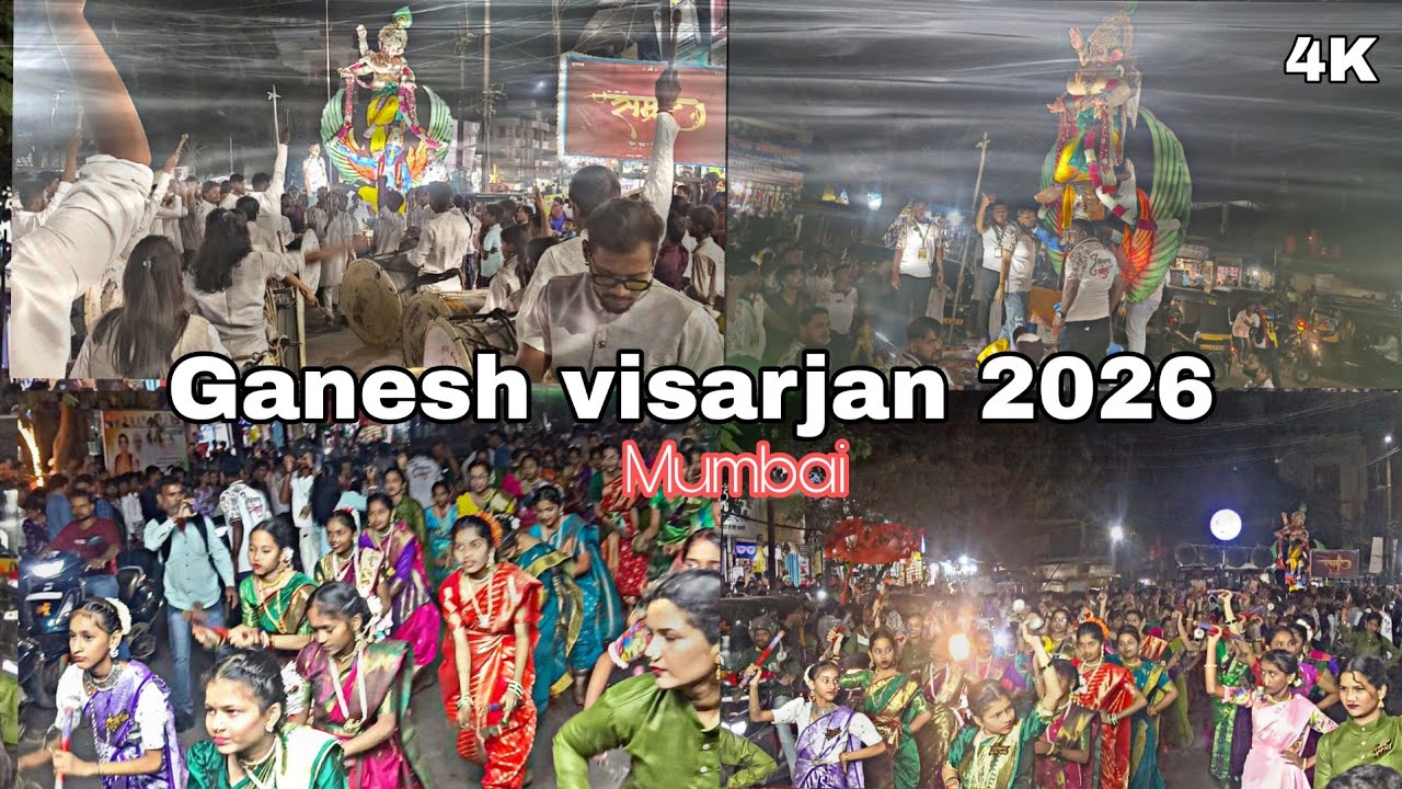 Ganpati visarjan 2026 mumbai ❤️ Ganpati Bappa morya #sboys #vlog 