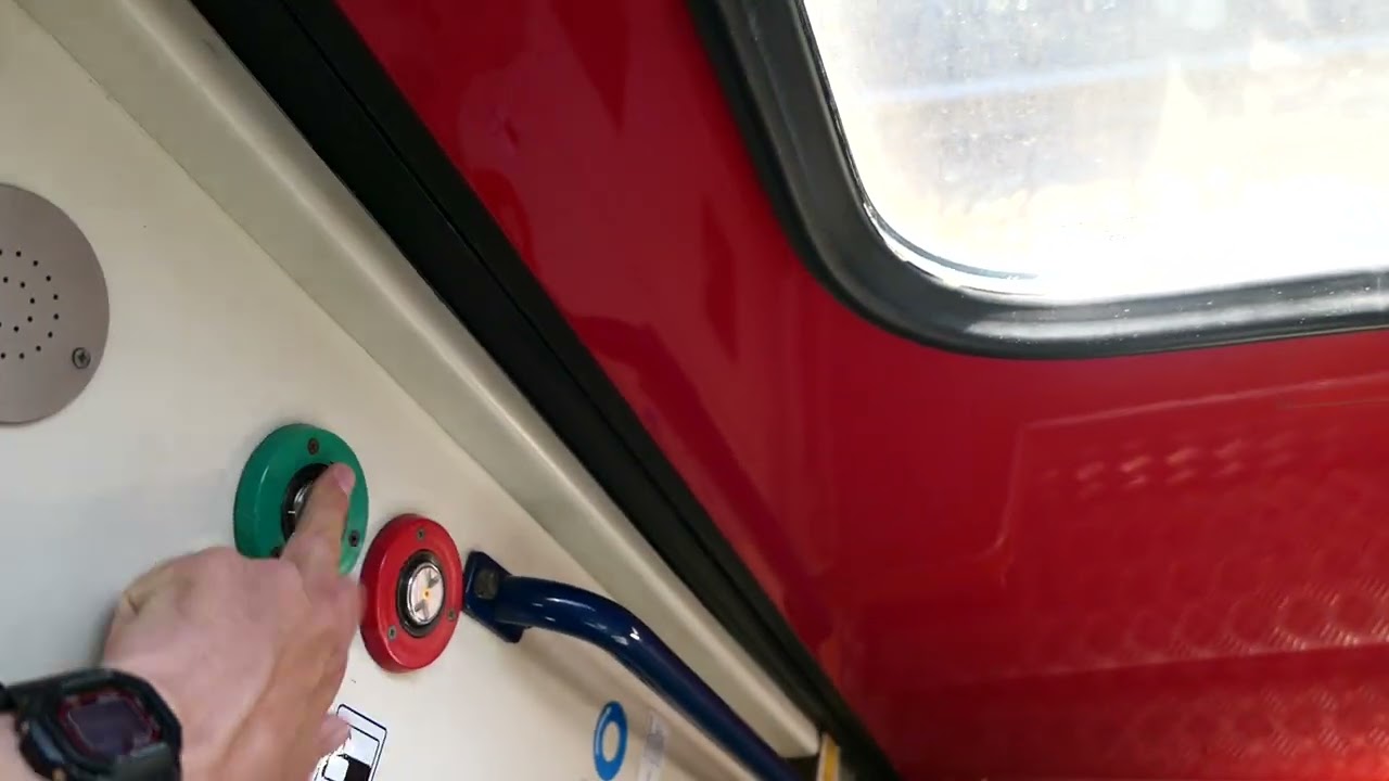 Faulty door in a train