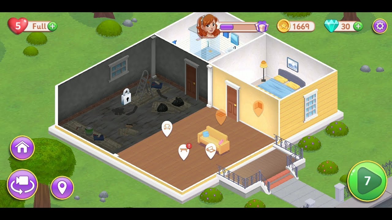 Decor Dream (Tapps Games) - match 3 puzzle game for Android and iOS - gameplay.