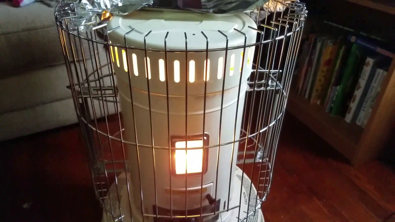 Wood Stove Fan on kerosene heater, increase efficiency.