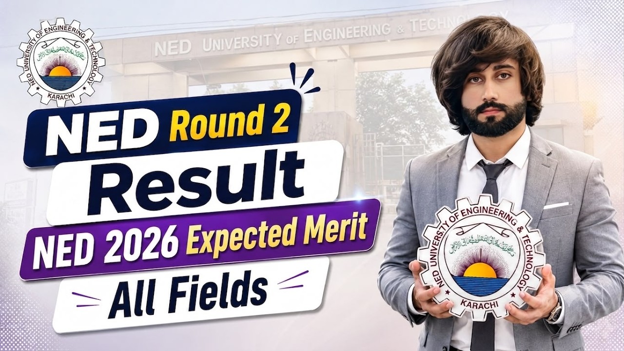 NED Round 2 Result 2026 I NED 2026 Expected Merit I NED Merit List 2026 I NED Last Year Merit I NED