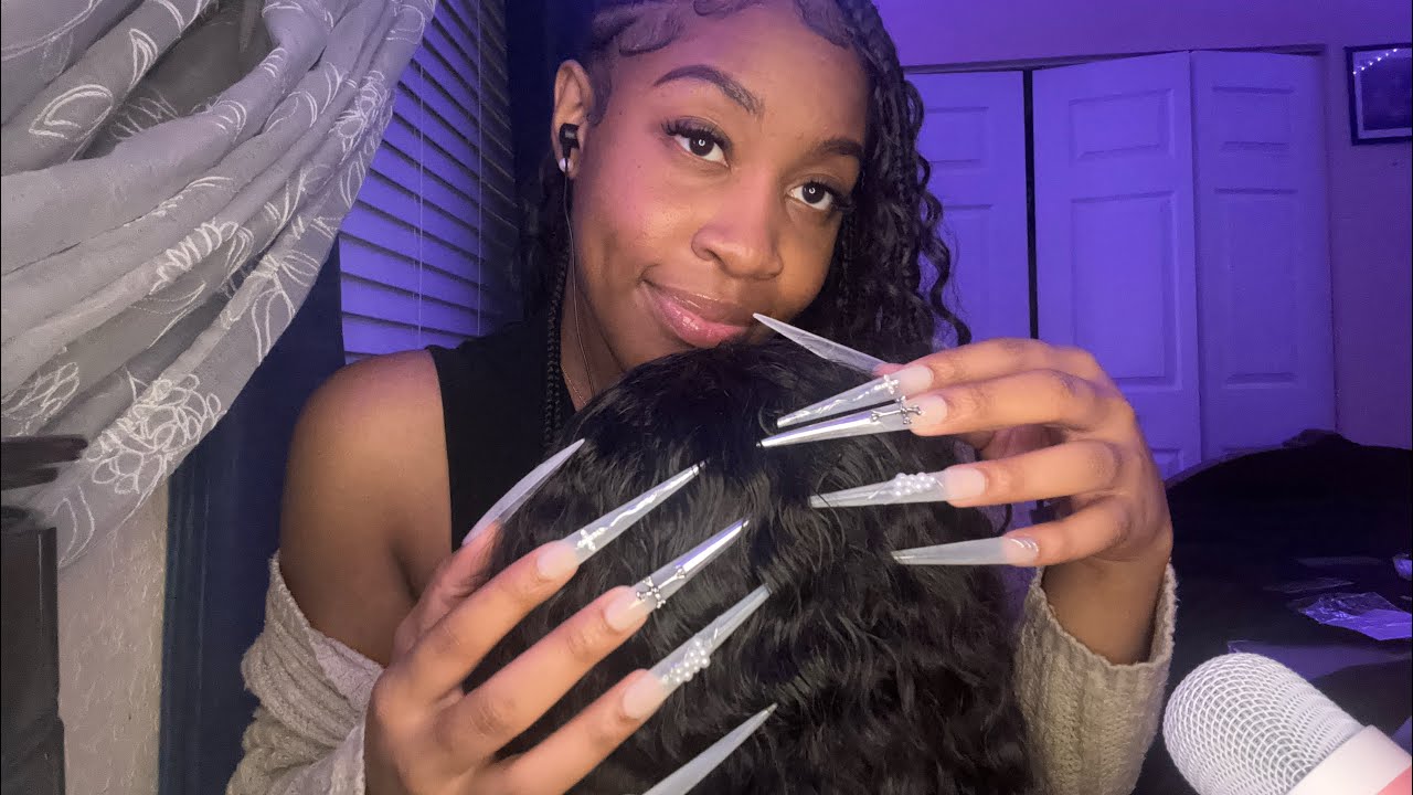 asmr | scratching your scalp (minimal talking)