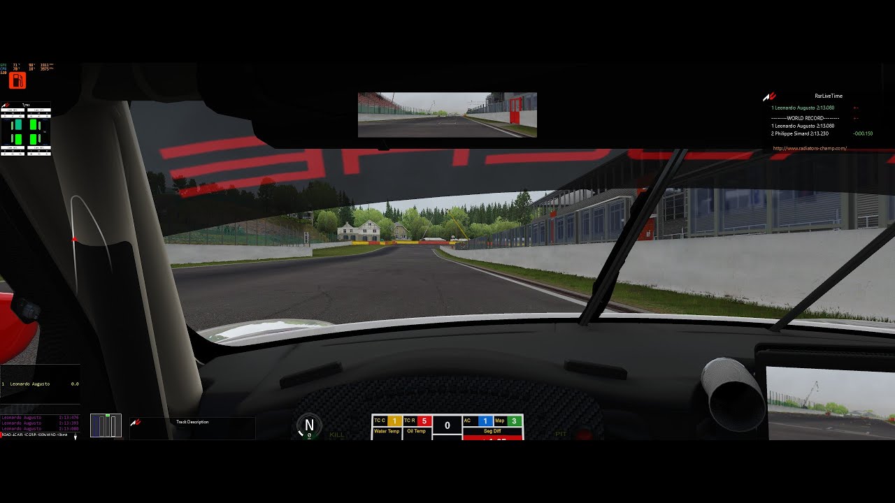 Assetto Corsa Porsche RSR 2017 Hotlap Spa Francorchamps 2:13.080
