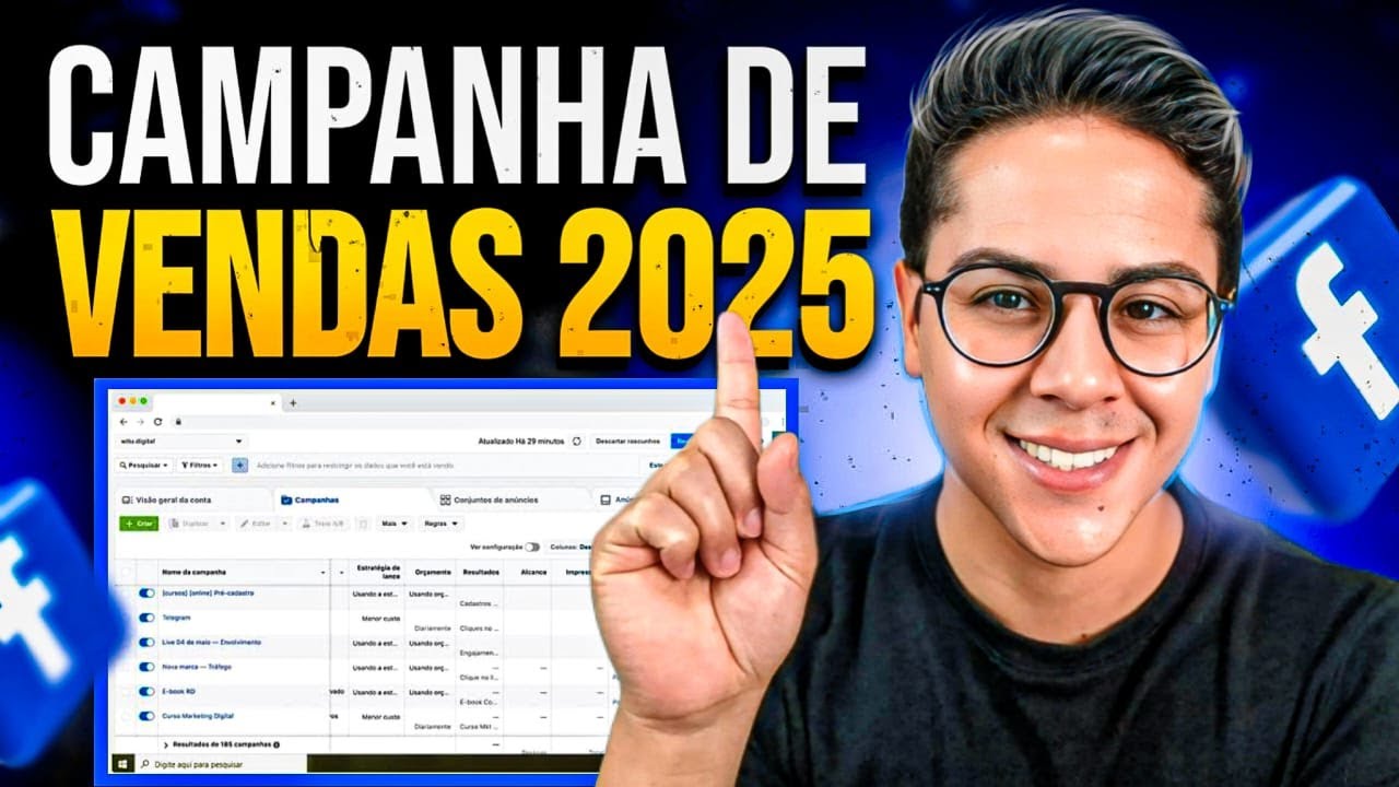 FACEBOOK ADS 2025: COMO CRIAR CAMPANHA DE VENDAS (GERENCIADOR DE ANÚNCIOS)