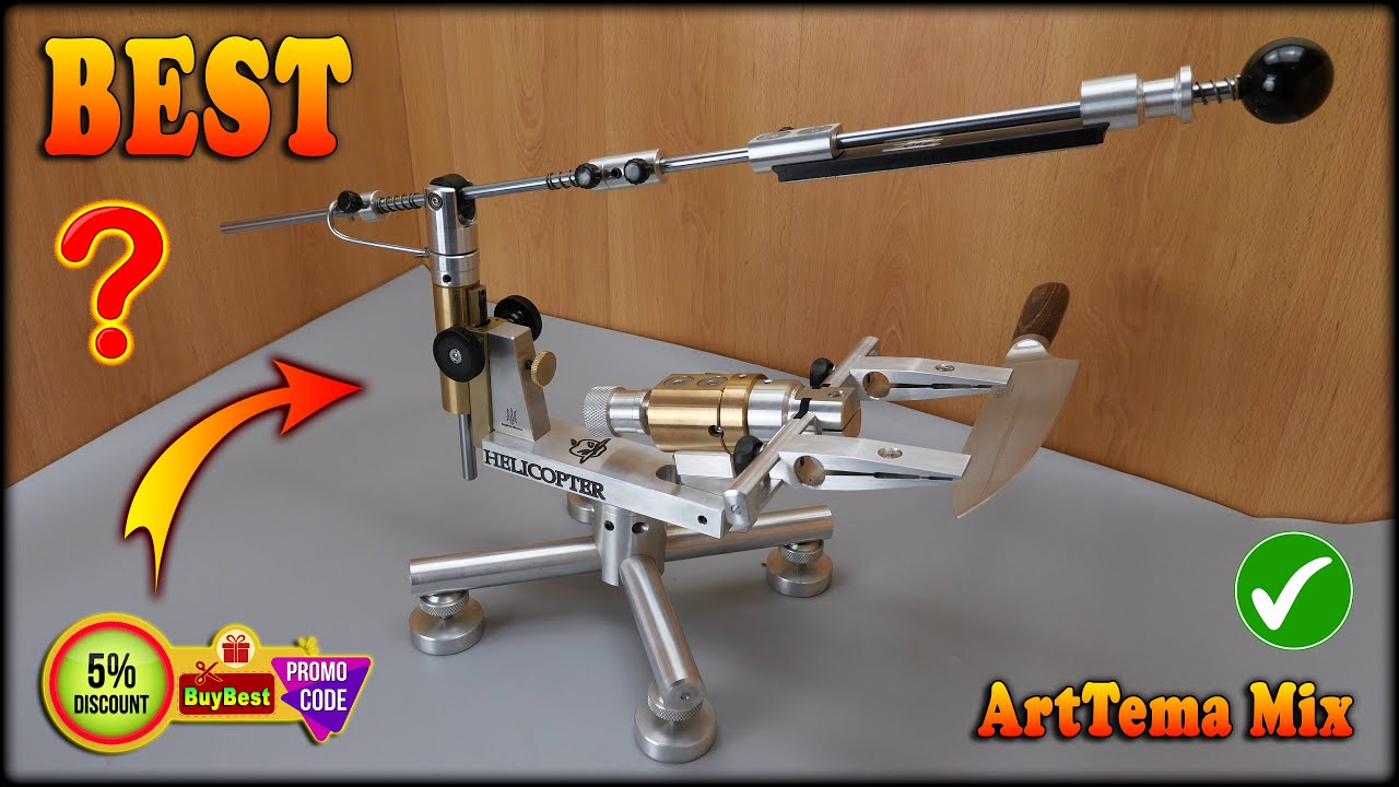 New in 2025 ‼️ Best professional knife sharpening system Helicopter ⁉️ How to sharpen a chef knife