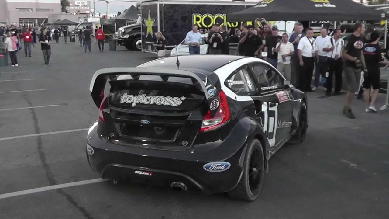 GRC (Global Rally Cross) Championship leaving the pits 2012 SEMA Show in Las Vegas, NV