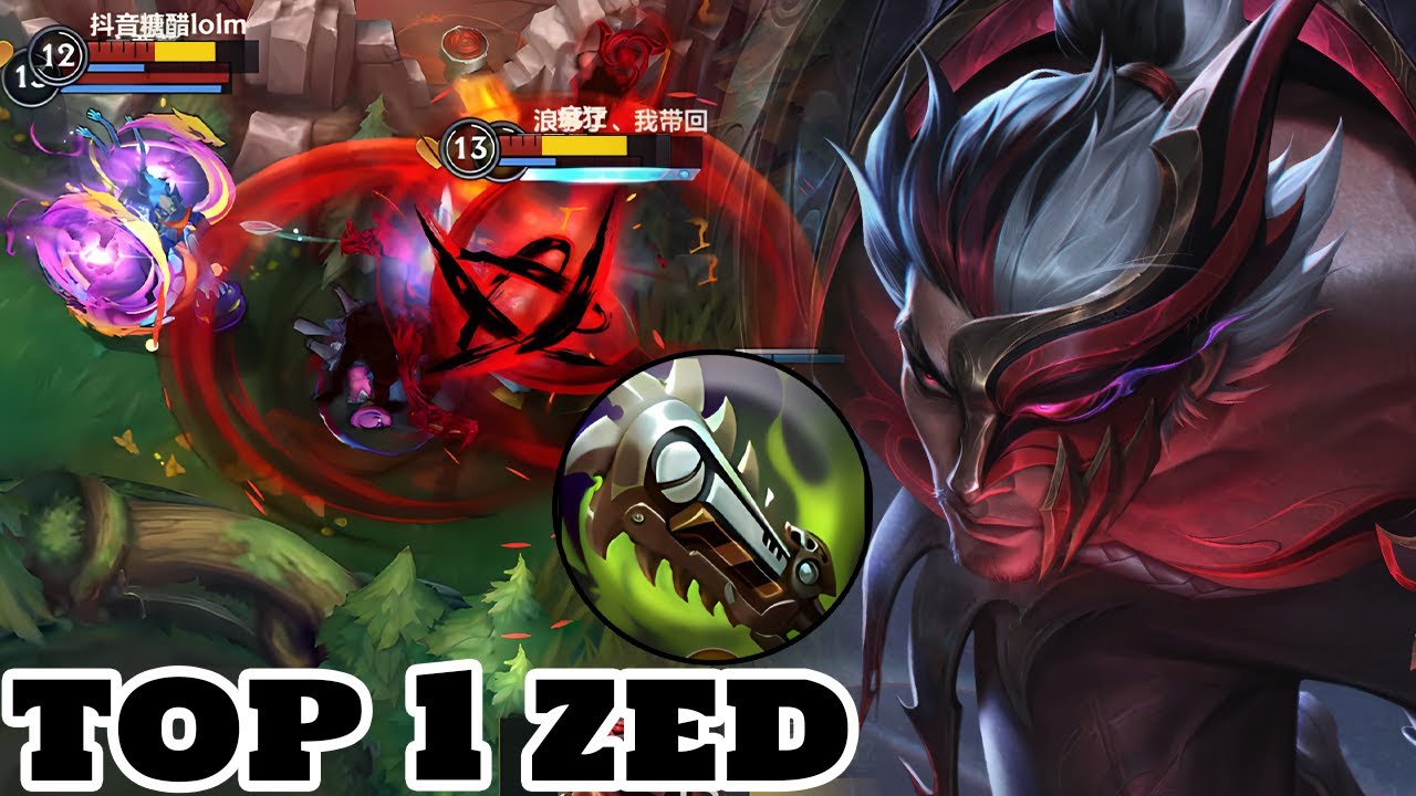 Wild Rift Zed - Top 1 Zed Gameplay Rank Season 11