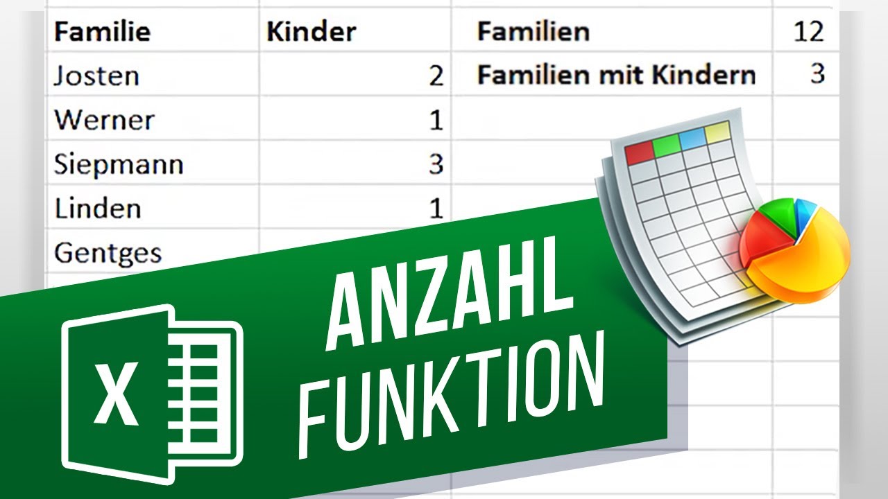 Excel: ANZAHL Funktion verwenden